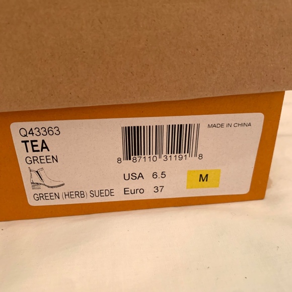 Korks Tea Green Herb Suede Chelsea Ankle Boots Size 6.5M - Picture 13 of 14